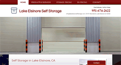 Desktop Screenshot of lakeelsinorselfstorage.com