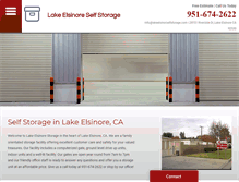 Tablet Screenshot of lakeelsinorselfstorage.com